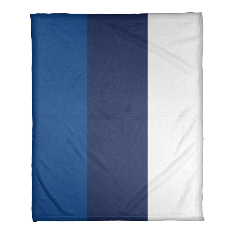 Jeté en polaire de baseball toronto, l 50 po x L 60 po, Bleu royal / bleu marine / blanc