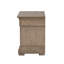 Mobilier de chambre transitionnel français et anglais à queue d'aronde avec tiroir et table de chevet