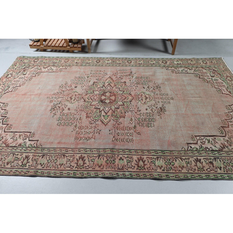 Tapis turc antique - grand tapis tissé rétro pour décorer un salon ou un salon