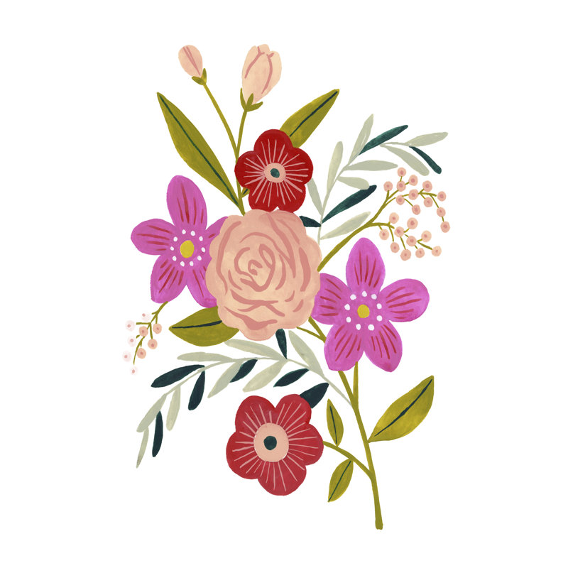 Simple Flora II, H 36 po x l 24 po x P 1,25 po