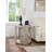 Mong Wood End Table with Cutout Edges and Rounded Crescent Legs