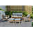 Como Teak Outdoor Patio 6Pc Seating Set