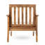 Ensemble de 2 chaises de patio en bois d'acacia pour jardin de patio-1035987461