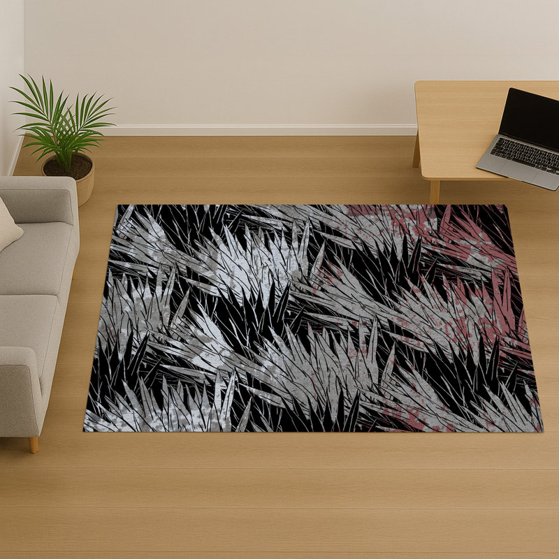 Geometric Area Rug, Runner 70 x 140 cm