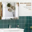 Miroir de salle de bain à DEL avec lumières, miroir à DEL rétroéclairé pour la salle de bain, anti-buée, mémoire, température de couleur infinie, miroir de meuble-lavabo mural à intensité variable, horizontal / vertical