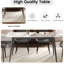 Table de salle à manger 62,99 po Modern Stone Edge-1289171916-1289171919-1301488143