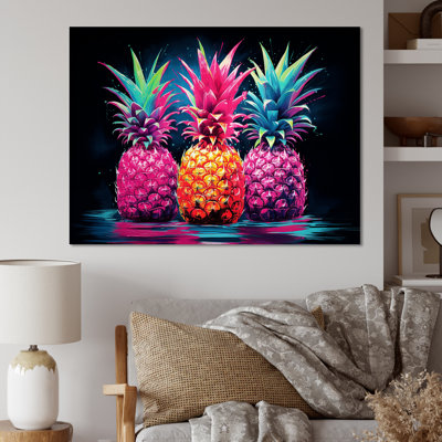 Nectar néon ananas IV sur toile