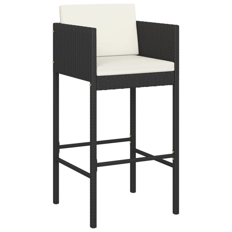 Bar Set Steel Frame Material, Black