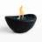 Tabletop Fire Pit, Black Portable Concrete Ethanol Fireplace