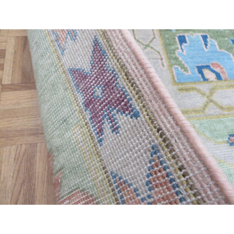 Tapis rose unique de 9 pi 10 po x 14 pi 3 po