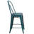 Angelean 24" High Distressed Metal Indoor-Outdoor Counter Height Stool - Back-1736821946-1683327244