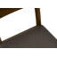 Chaise de salle à manger, hauteur 37 po, ensemble de 2, rembourrée, latérale, salle à manger, cuisine, bois brun, tissu brun, transitionnel