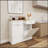 Versatile And Stylish Kitchen Trash Cabinet With Multiple Compartments