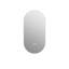Miroir de salle de bain 48 po x 24 po à écran tactile intelligent mural avec forme, trois modes d'éclairage blanc 6000K, naturel 4000K, chaud 3000K, réglage de la luminosité, verre brisé, argent 5Mm