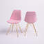 Chaise d'appoint rembourrée en velours Lougenia-1723725725