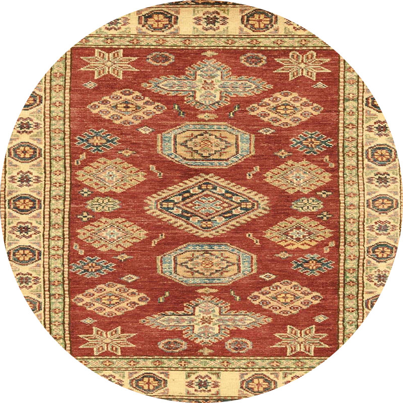 Tapis abstrait moderne 3838, Rond 5 pi