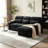 93" L-Shaped Sleeper Sectional With Storage Chaise & Cup Holders