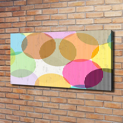 Colorful Circles - Wrapped Canvas Print