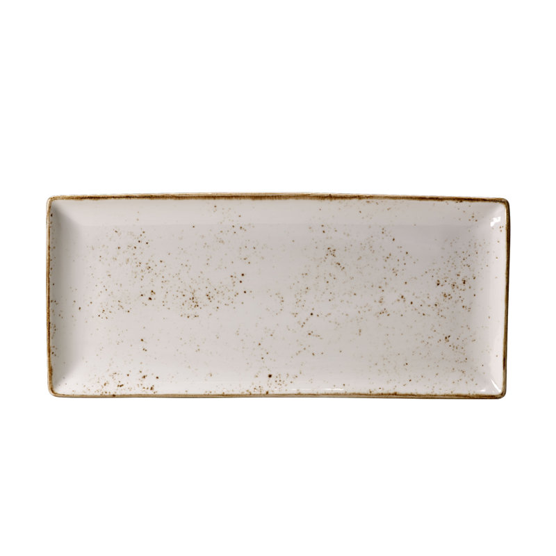 BLEU ARTISANAL Rectangle quatre, Blanc / Brun