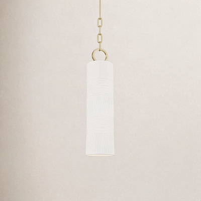 Coven Single Light Ceramic Dimmable Pendant