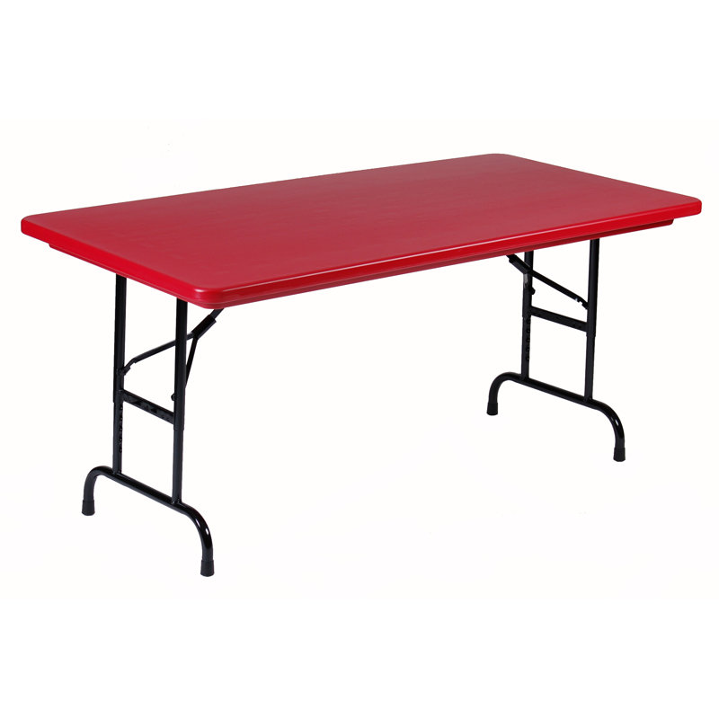 Table pliante réglable 48 po, Rouge