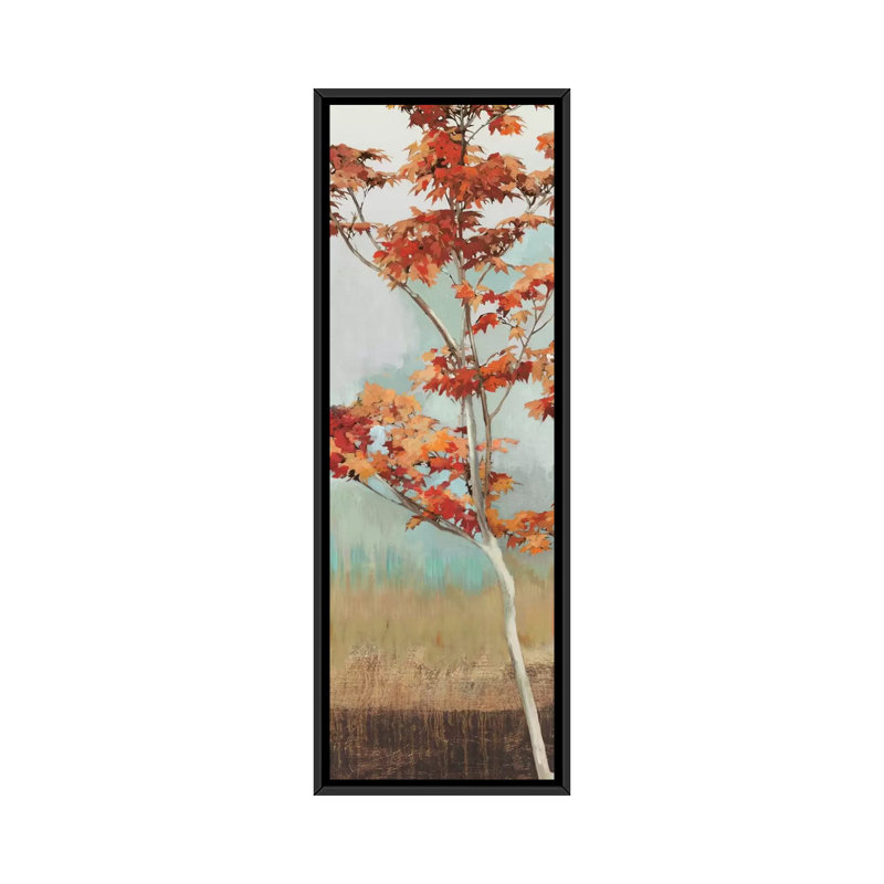 Érable I - impression sur toile tendue, H 72 po x l 24 po x P 1,5 po, Cadre noir