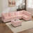 U Shaped Modular Sectional Sofa with Reversible ottoman-718207907