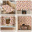 Papier peint adhésif peler et coller en PVC, revêtement mural auto-adhésif amovible avec impression de fleurs fantaisistes aquarelle botanique de qualité supérieure, imperméable pour la décoration intérieure - Rouleau