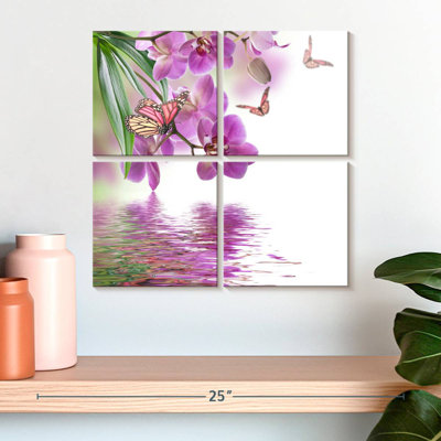 Orchidée Harnek et papillons