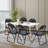Fabric Padded Stackable Folding Chair Folding Chair Set