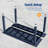  7 PCS Outdoor Dining Set with Umbrella Hole, HIPS All Weather Patio Table and 6 Chairs, Ergonomic Seats for Patio, Yard, Poolside-1648088946