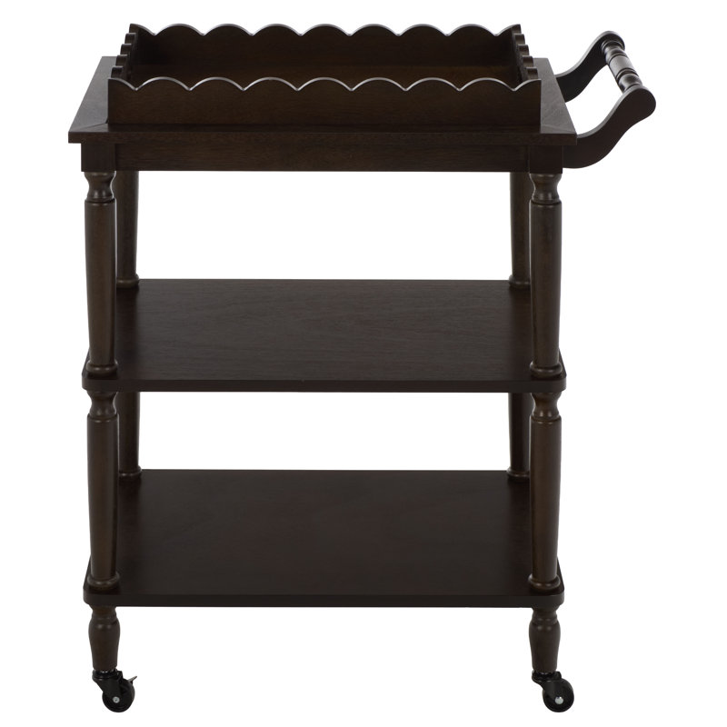 Haven 3 Tier Dining Cart, Dark Chocolate