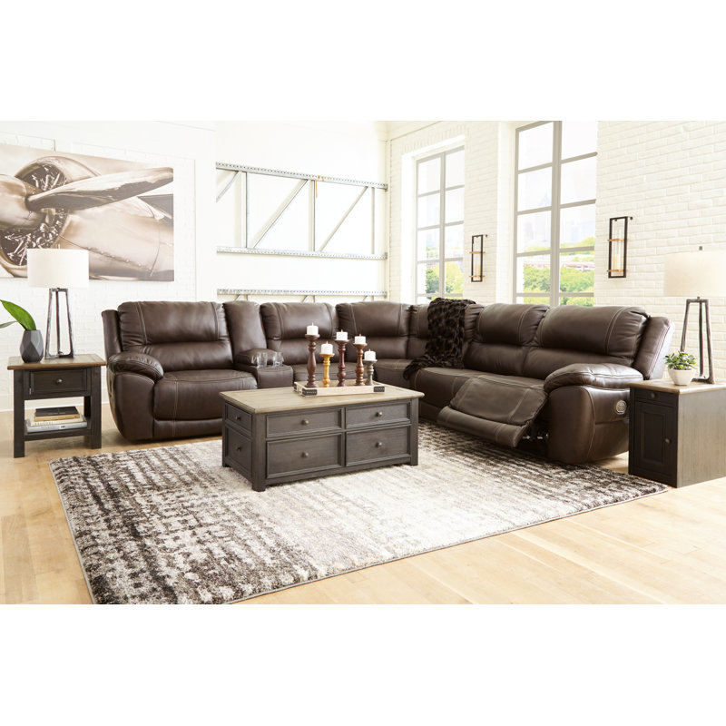 Canapé modulaire inclinable électrique 6 pièces Dunleith