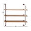 Décoration murale rame de canot en bois bleu à motif de flèches et de rayures, 21 po x 2 po x 36 po-720531949