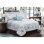 Ensemble de courtepointe réversible en microfibre hypoallergénique blanc / bleu 