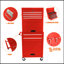 Armoire à outils sur roulettes, coffre à outils roulant verrouillable à 6 tiroirs avec 4 roues universelles, organisateur de rangement de boîte à outils détachable 2 en 1 pour atelier de réparation de garage, ROUGE-130369697