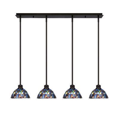 Luminaire suspendu linéaire 4 lumières Edge
