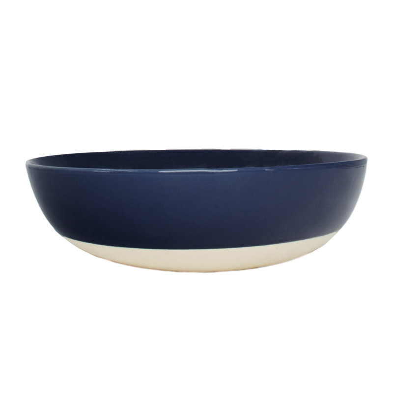 Bol de service en porcelaine Bisque Canvas Home, Indigo