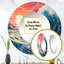 Dramatic Ocean Waves II - miroir bord de mer, miroir mural rond corail, impression d'art en métal-99621561
