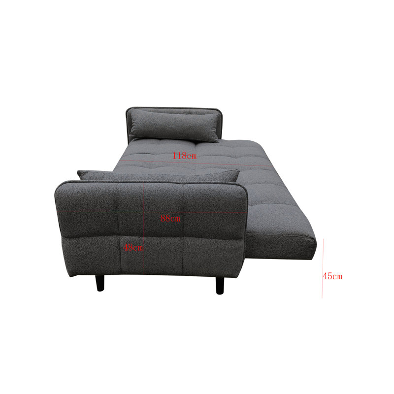 3 Seater Sofa Bed, Grey