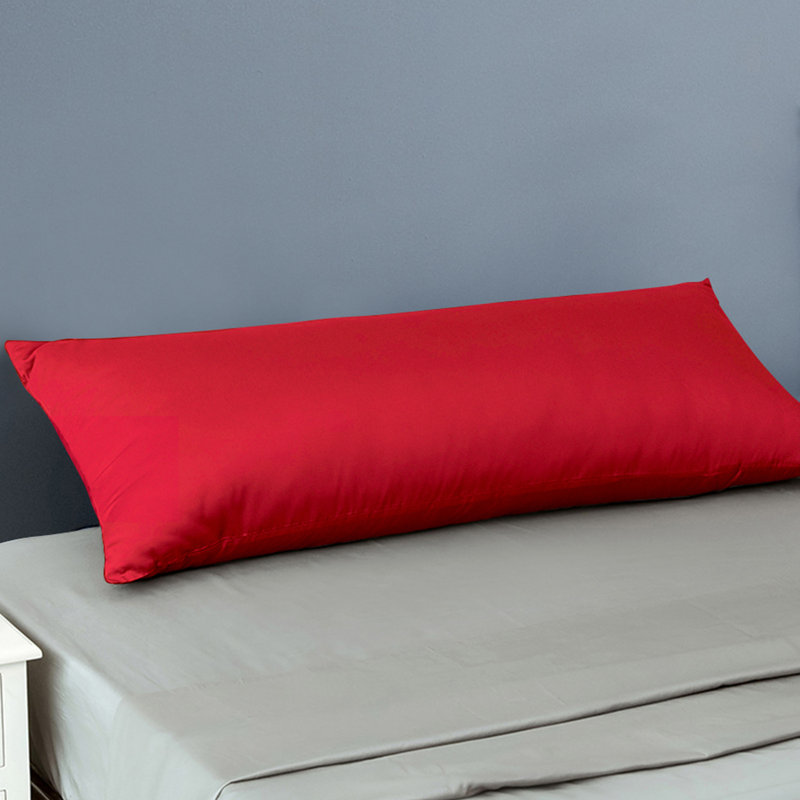 Taie d'oreiller 100% coton 500 fils 500 fils, Rouge