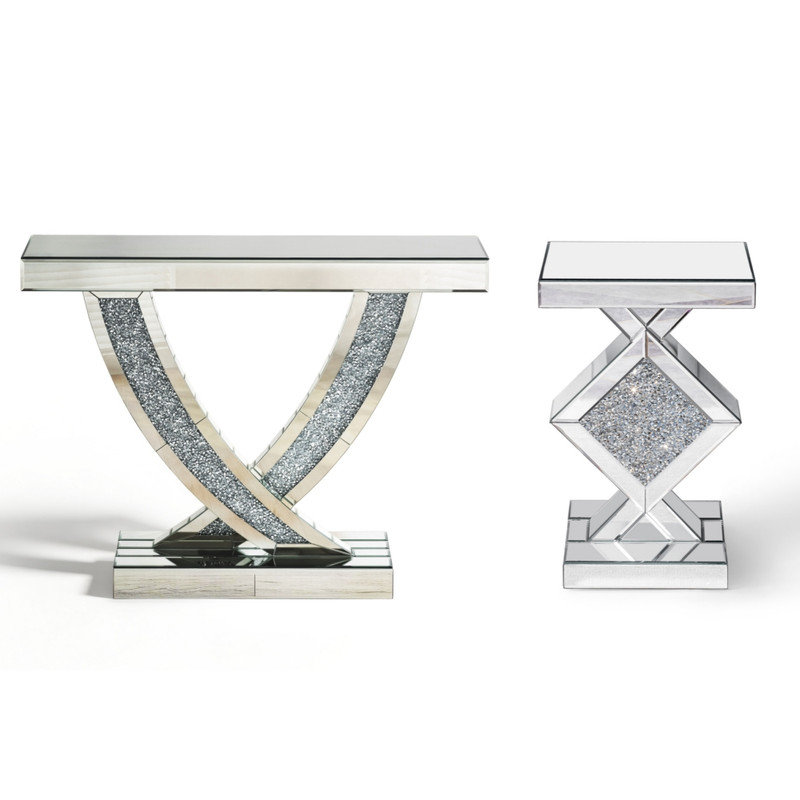 Ensemble de meubles d'entrée et de table de bout Vikenti