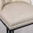 26" Modern Faux Leather Counter Height Barstools with Nailhead Trim-512200283