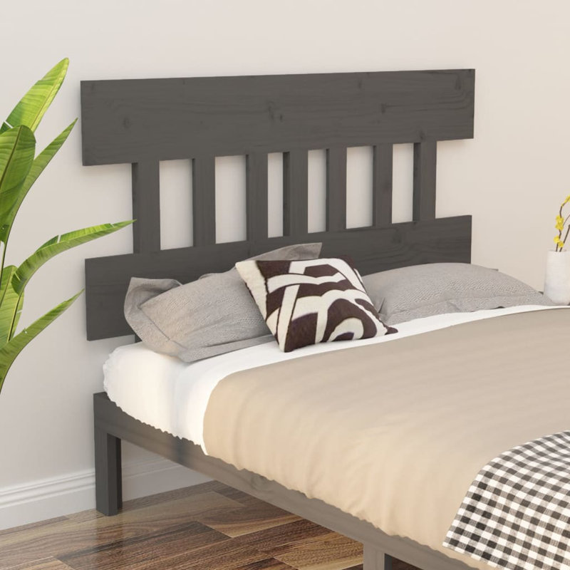 Brittnie Solid Wood Headboard, Double (4'6), Grey