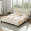 Ensemble de chambre en velours capitonné avec lit et 2 tables de chevet, aucun lit plateforme tapissier requis-1062451988-1062451991