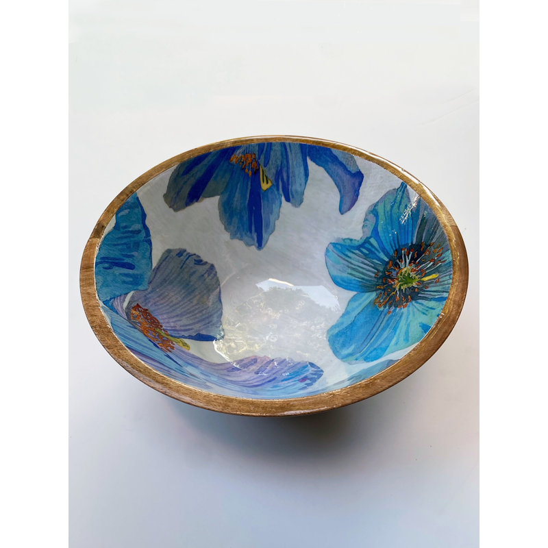India & Purry Wood Serving Bowl