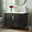 Meuble-lavabo mural 30 po avec lavabo en céramique, portes doubles et tablette réglable-669350733