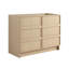 Meuble-lavabo autoportant 42 po et 2 portes d'armoire à fermeture en douceur, contreplaqué, chêne Dune (KD-PACKING)