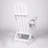 Folding Adirondack Chair With Side Table, 3-Piece Adirondack Chair Set-1620479578