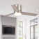 48" Figgs 3 - Blade LED Flush Mount Ceiling Fan with Remote Control and Light Kit Included